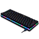 AJazz AK33 82 Keys RGB Backlit Detachable USB Wired Mechanical Gaming Keyboard