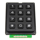 3pcs 12 Key MCU Membrane Switch Keypad 4 x 3 Matrix Array Matrix Keyboard Module
