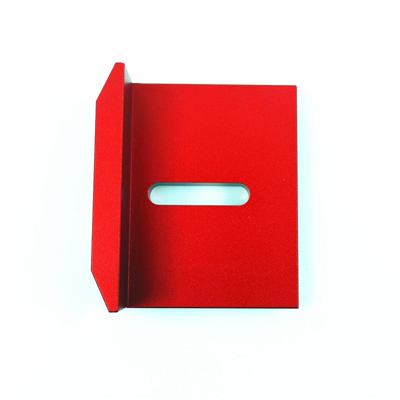 Aluminum Alloy 2-1/2 Inch 90 Degree Saddle Square L Shape Right Angle Marking Ruler Woodworking Scribe Ruler Positioning Measuring Ruler