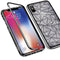 Bakeey Diamond Pattern Magnetic Adsorption Full Body Tempered Glass Back Cover+PC Frame Protective