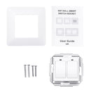 MoesHouse WS-EUY2-W EU Standard 2 Gang Smart Push Button Switch Smart Life Tuya Wireless Remote Control Work with Alexa Google Home