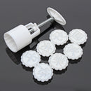 50g 8 Style Moon Cake Mould Mid-autumn Festival Pastry Mold Hand Pressure Baking Tool