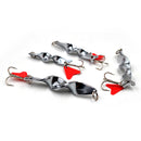 1PCS 10g 14g 21g 28g Metal Spiral Spinner Hard Baits Spoon Fishing Lure Treble Hook Spinner