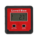 Drillpro 2-key Mini Precision Digital Inclinometer Level Box Protractor Angle Finder Gauge Meter with Magnet Base