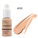 PHOERA Coverage Concealer Liquid Foundation Longlasting Cosmetic Moisturizing