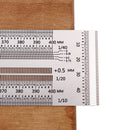 Drillpro 200/300/400mm Stainless Steel Precision Marking T Ruler Hole Positioning Measuring Ruler Woodworking Scriber Scribing Tool
