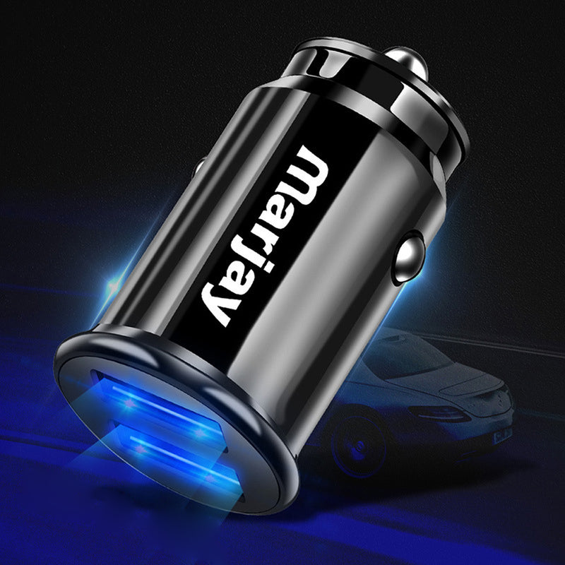 Marjay 3.4A Dual USB Port Fast Charging Mini Car USB Charger For iPhone X XS Oneplus 7 Pocophone HUAWEI P30 Mate20 XIAOMI MI9 S10 S10+