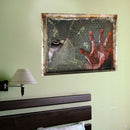 Miico Home Decorative Halloween Blood Hand Wall Sticker Girl Ghost Broken Wall Stickers
