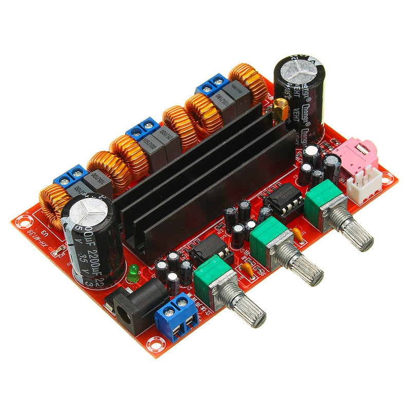TPA3116D2 2.1 Digital Audio Amplifier Board Subwoofer Speaker Amplifiers DC12V-24V 2x50W+100W