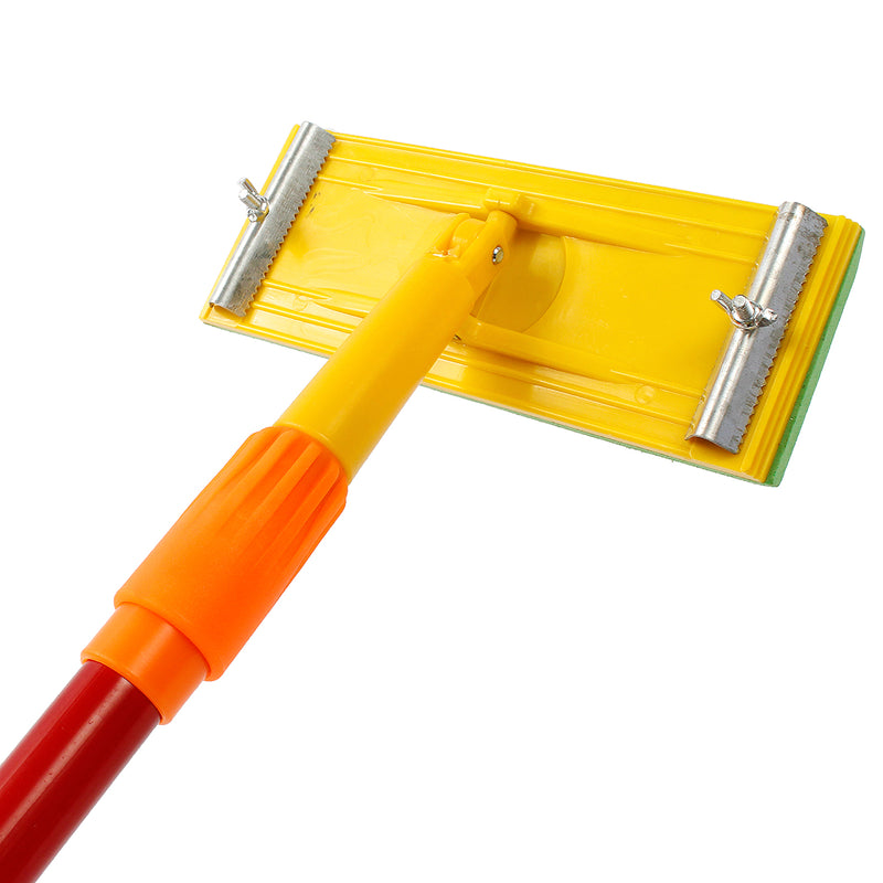 1.2m Adjustable Telescopic Handle Mop Retractable Pole Stick Cleaning Brush Sander Head Bracket Washing Baseboard Cleaning