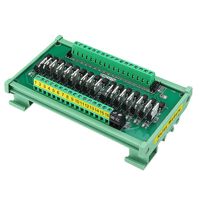 IO Card PLC Signal Amplifier Board PNP to NPN Mutual Input Optocoupler Isolation Transistor Output Low Level Relay Module