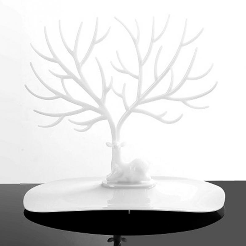 Jwelry Organizer Necklace Earring Deer Stand Display Holder Show Rack Display Necklace Organizer