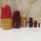 6PCS/Set Cute Wooden Animal Paint Nesting Dolls Decorations Russian Doll Matryoshka Hand Paint Toys