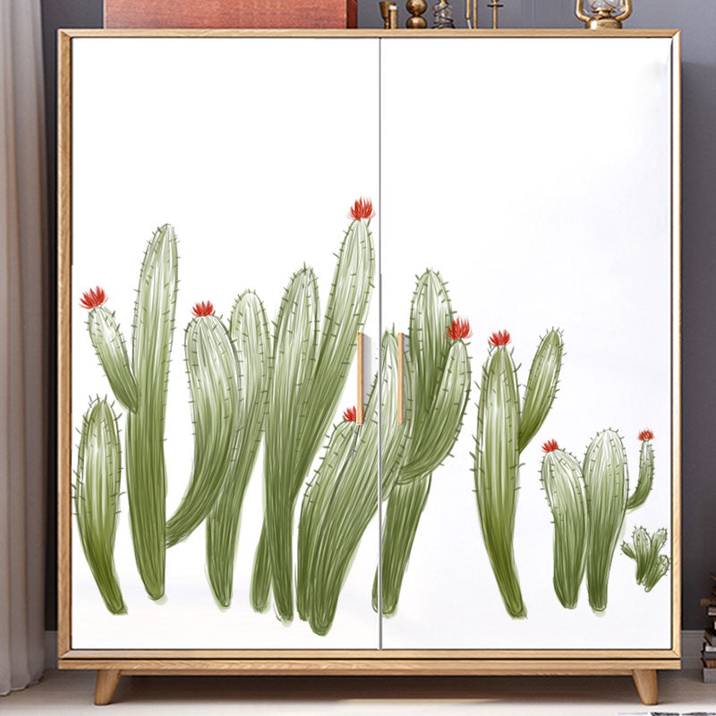 Miico FX82030 2PCS Wall Sticker Hand-Painted Cactus Creative Decorative Wall Sticker Home Decoration Sticker