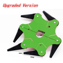 Upgrade Outdoor Trimmer Head 6 Steel Blades Razors 65Mn Lawn Mower Grass Weed Cutter