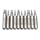 Drillpro 10pcs 4mm CR-V Screwdriver Bit Set Slotted Torx Batch Head Bit Mobile Phone Repair Tools Kit
