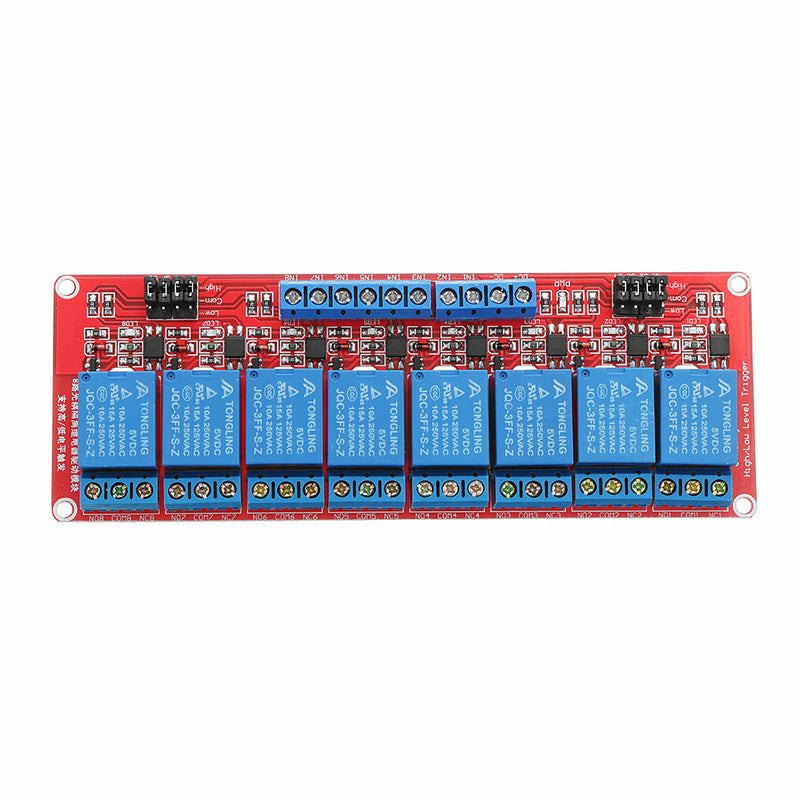 5V 8 Channel Level Trigger Optocoupler Relay Module