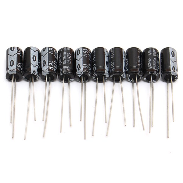 120pcs 12 Value 1uF~470uF Electrolytic Capacitors Assortment Kit 10pcs Each Value
