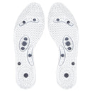 Silicone Shoe Pad Massage Insole Health Anti-Fatigue 8 Magnets Therapy Acupressure Magnetic Massage Foot Therapy Reflexology Pain Relief
