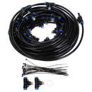 18M Misting System Water Sprinkler Hose Outdoor Mist Cooling Humidifier Spraying Tool