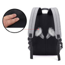 21L USB Backpack Stripe Business Bag 15.6 Inch Laptop Bag Travel Waterproof Polyester Storage Bag