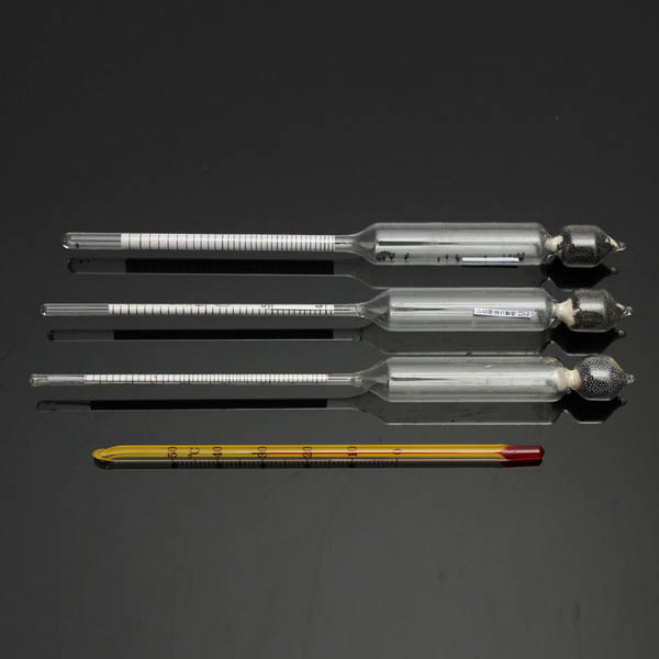 3PCS/SET Alcohol Meter Measuring Instrument Vinometer Thermometer Multifunction Bar Tool
