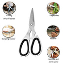 KCASA KC-KS089 Multi-purpose Stainless Steel Kitchen Scissor Fish Chicken Bone Shear Cutter Tools