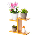 Retro Desktop Flower Stand Chic Indoor Garden Plant Holder Display Planter Rack Home Decorations