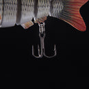 ZANLURE 10CM 19G Sinking Fishing Bait Lure 6 Sections Fish Hard Swimbait