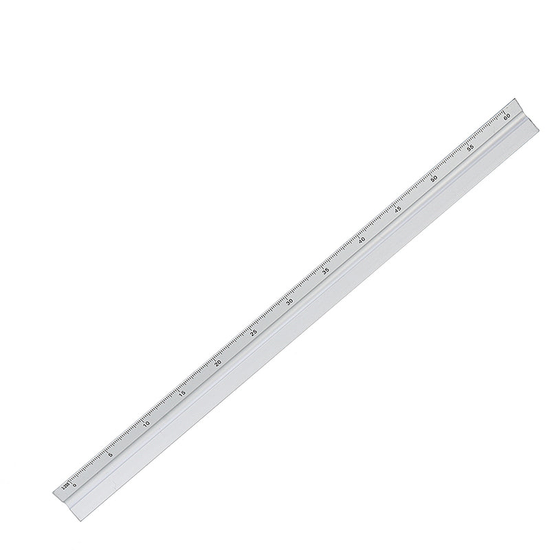 300mm Aluminium Triangle Scale Angle Ruler Architect Engineer Technical Ruler Measuring Gauging Tool