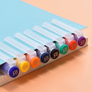 XIAOMI Ecosystem Deli NN0458 Full Needle Colored Gel Pen 8 Pcs Gel Pens + 8 Pcs Refills Transparent Barrels Writing Signing Pens Office School Supplies
