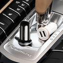 USAMS 2.4A Dual USB Ports Fast Car Charger With LED Light For iPhone X 8Plus Oneplus 6 5t Xiaomi Mi8