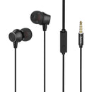 HOCO M51 3.5mm Wired Control Earphone Metal Deep Bass Stereo Earbuds In-ear Sport Headphone with Mic