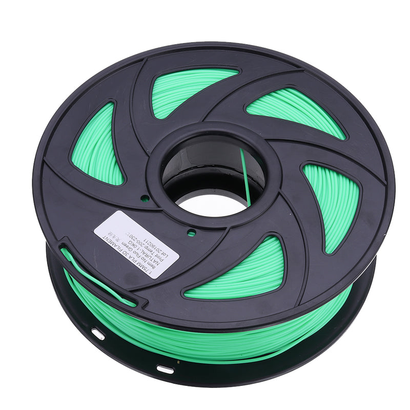 Fluorescence Yellow/Fluorescence Green 1.75mm 1KG/Roll PLA Filament for 3D Printer
