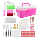 121Pcs 5D Diamond Painting Pen DIY Tools Kit Embroidery Cross Storage Box Stitch Tool