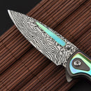 LAOTIE ZA14 205mm Stainless Steel Folding Knife Outdoor Hiking Survival Tools Kit Mini Pocket Knife