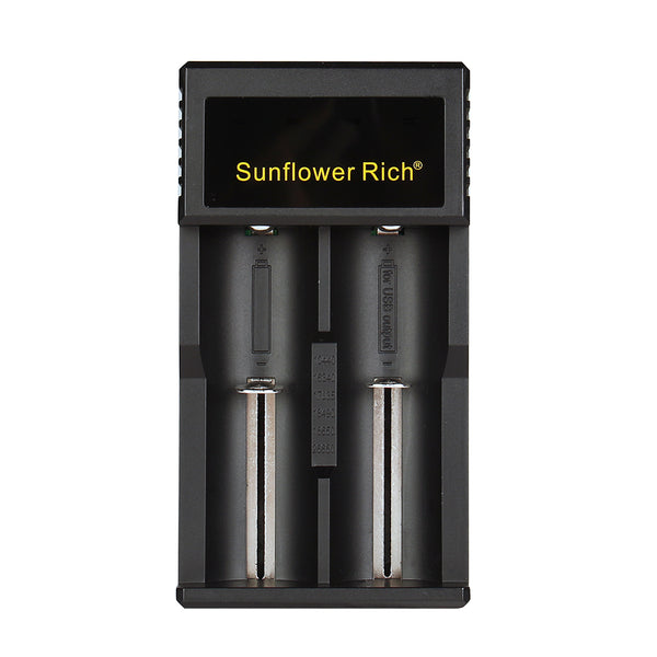 Sunflower Rich 988A USB Port Multifunctional Battery Charger For 18650 26650 AA AAA 2Slots