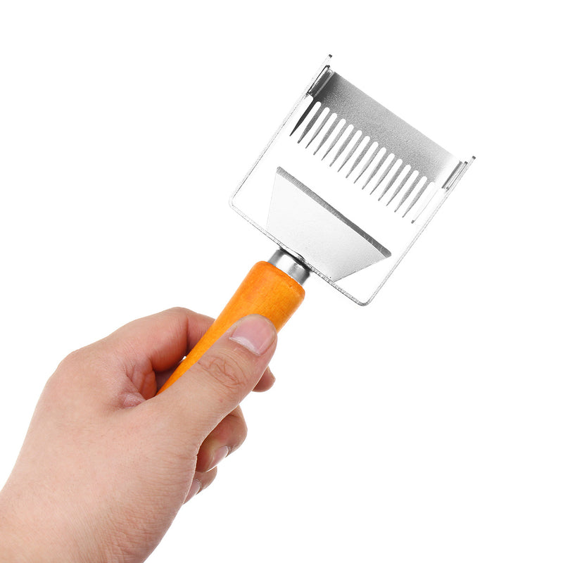 Stainless Steel Bee Hive Uncapping Honey Fork Scraper Shovel Beekeeping Tools Set