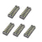 Excellway TB-2506 600V 25A 6 Position Terminal Block Barrier Strip Dual Row Screw Block Covered W/ Removable Clear Plastic Insulating Cover