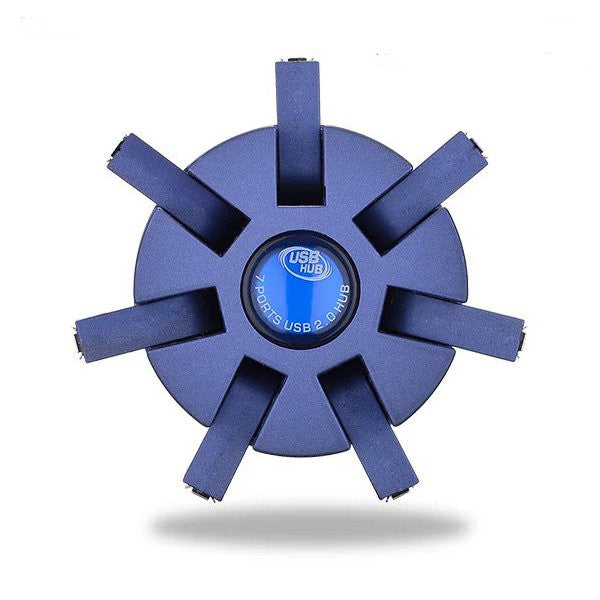 Wudoumi WDM-93 USB2.0 7 Port Garden Column Folding Portable USB Hub