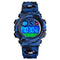 SKMEI 1547 Energetic Dial Design LED+EL Lights 5ATM Sport Kids Watch Digital Watch
