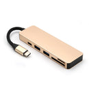 Bakeey 5 in 1 USB Hub Type-C to 4 Port USB3.0+USB2.0+TF/Micro SD+SD Type C PD Adapter Hub