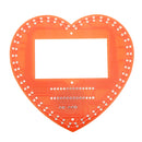DIY Seven Color Heart Shaped LED Flow Lamp Production Kit DIY LED Flash Kit