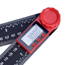 2 In 1 Folding Digital LCD Angle Finder Ruler Stainless Steel Ruler 360 Degree Protractor