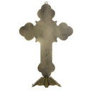 10" Antique Jesus INRI Catholic Altar Standing Religious Crucifix Cross Decorations with Base