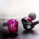 [Dual Dynamic Drivers] Fonge F4 Heavy Bass Earphone 3.5mm Wired Control Stereo Headphone with Mic