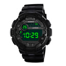 HONHX 71-66F Men Camouflage Fashion Sport Style Luminous Display Digital Watch