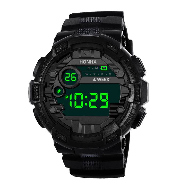 HONHX 71-66F Men Camouflage Fashion Sport Style Luminous Display Digital Watch
