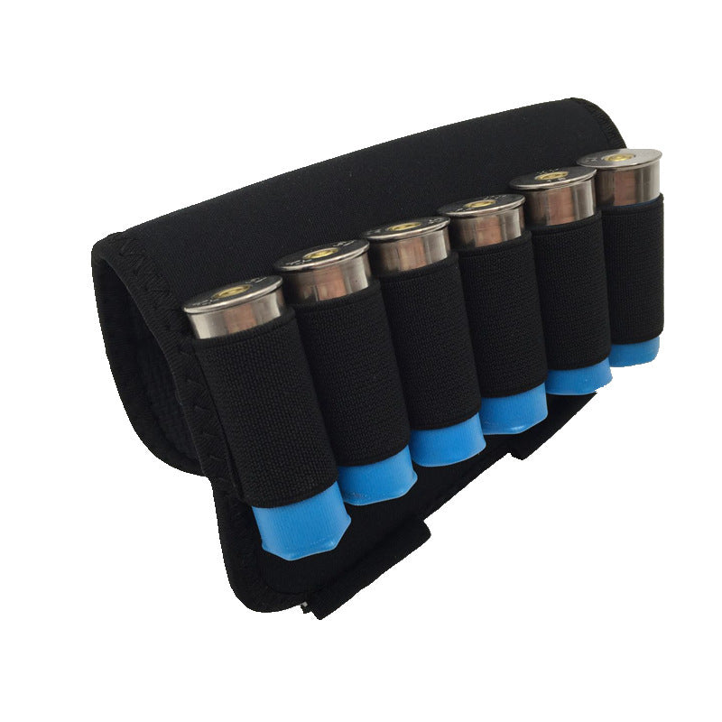 6 Rounds Reload Strip Shotgun Bullet Dump Pouch Holder Ammo Carrier Hunting Gun Accessories