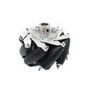 Chihai 4pcs 60mm Aluminium Mecanum Wheels Universal Wheels with 8mm Motor Shaft Coupling for Robot Car